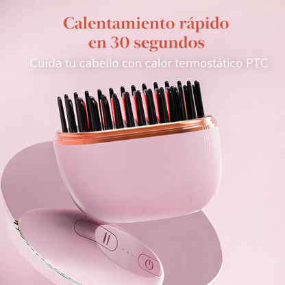 Cepillo Alisador Inalámbrico Portátil